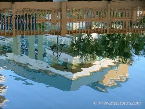 Reflections in the water at Mangrove Walk at the Marina in the City of Boynton Beach