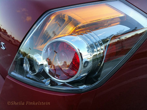 tail light reflections