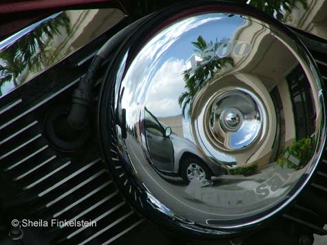 motorcycle reflections