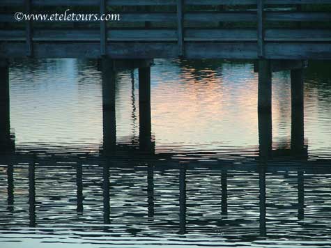 boardwalk reflections in Wakodahatchee