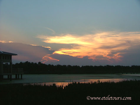 Green Cay Wetlands sunset