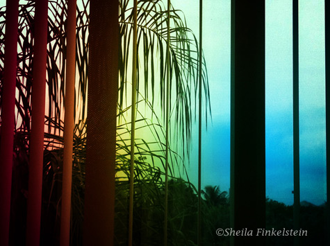 window view altered with effect from Photo Studio iphone app